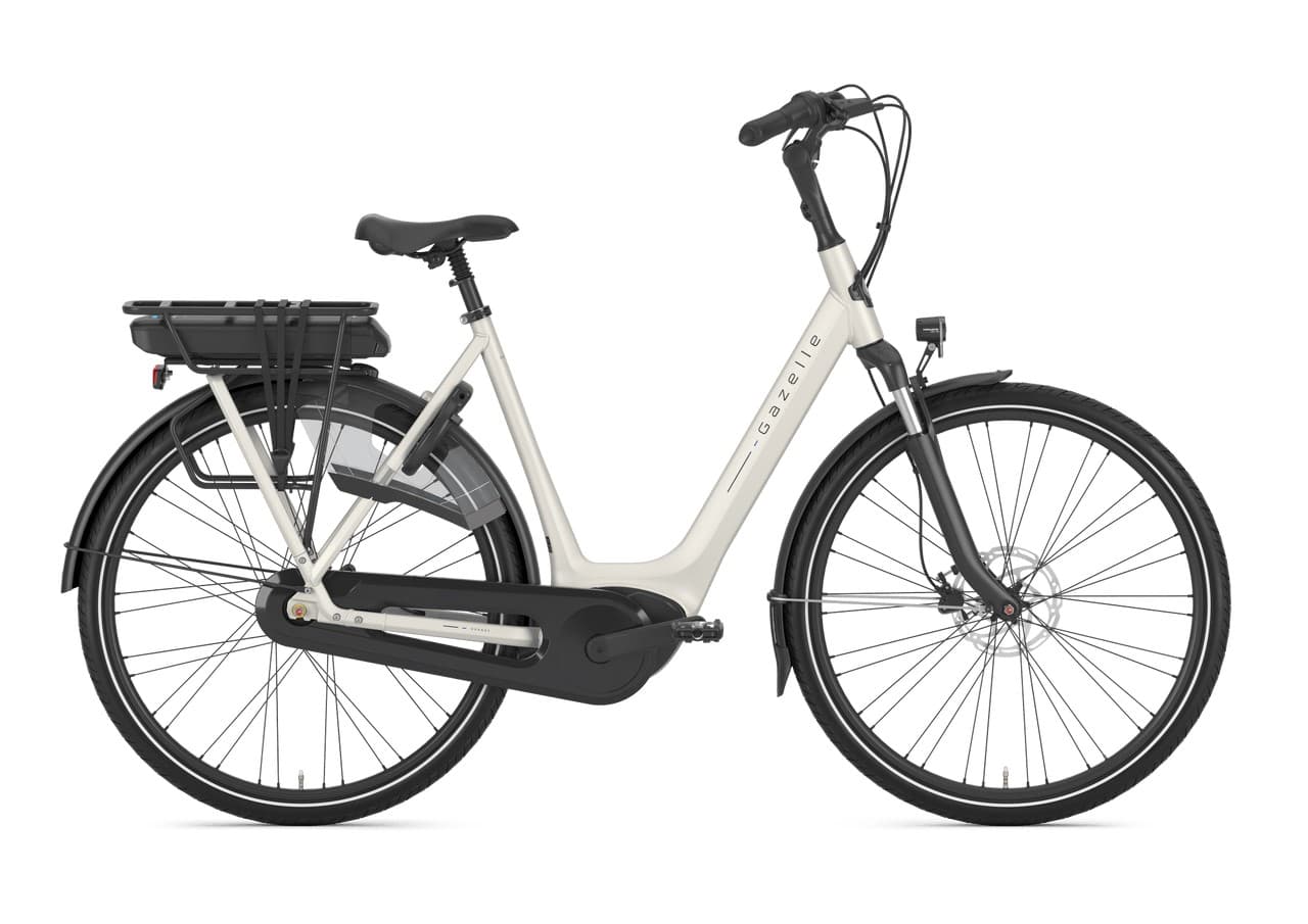 Gazelle Orange C8 2025 cadre bas blanc