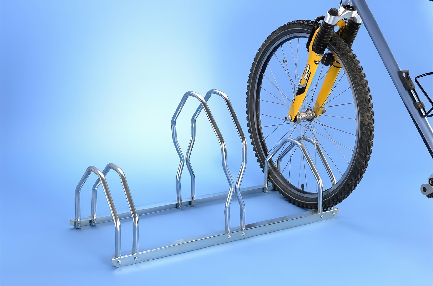 râtelier vélo Mottez 5 vélos – vue latérale