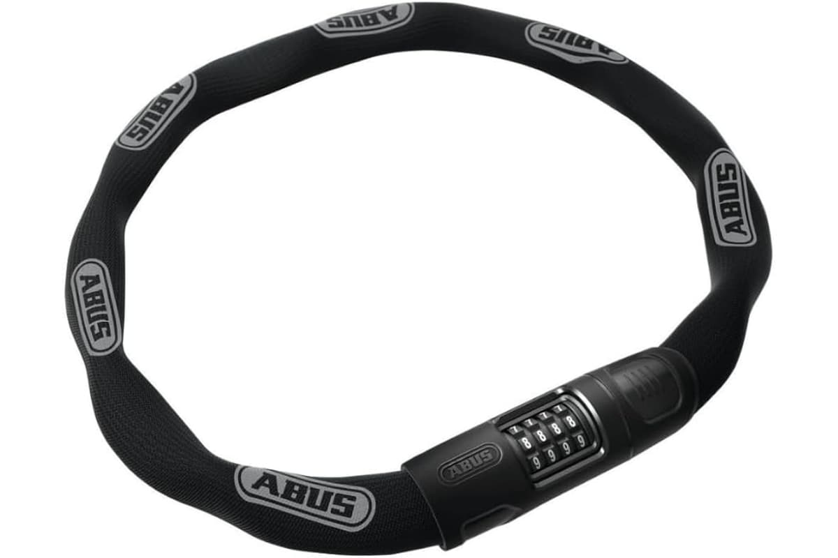 Antivol chaîne Abus 8808C avec cadenas à combinaison, modèle noir