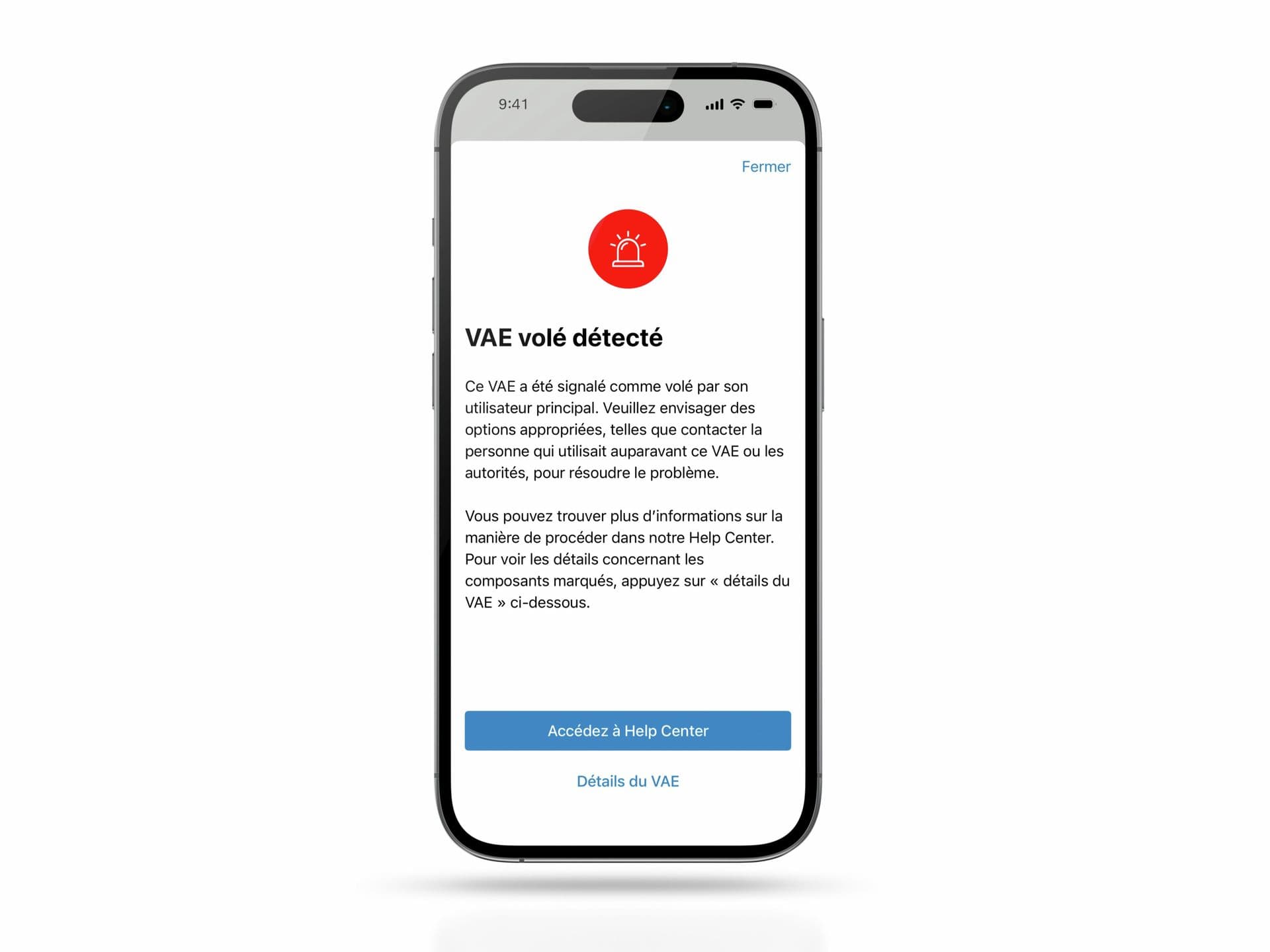 Bosch vol vélo électrique signalement appli Flow