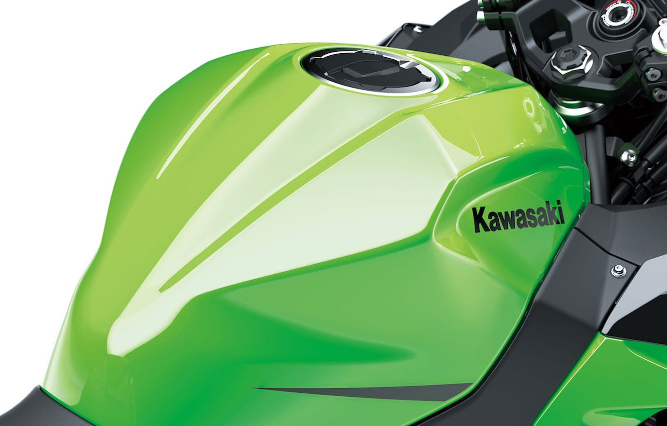 Une moto hybride Kawasaki en préparation