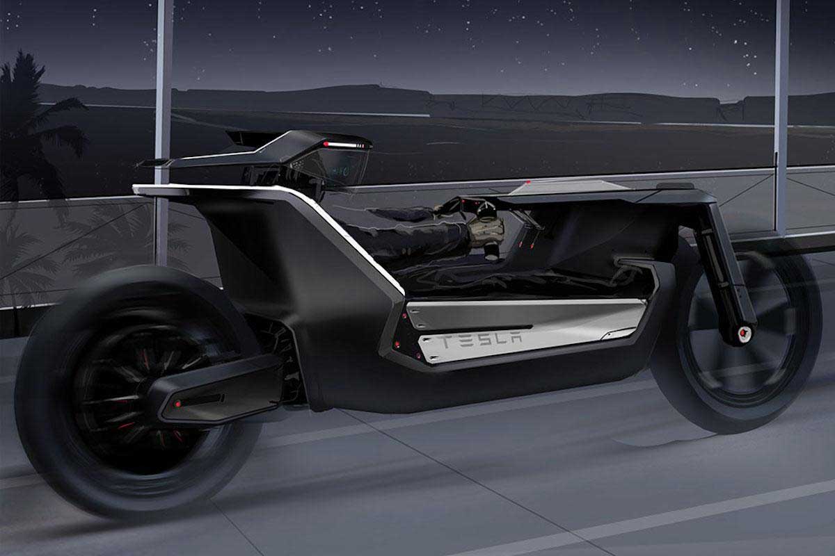 Model C : Ils imaginent la future moto Tesla