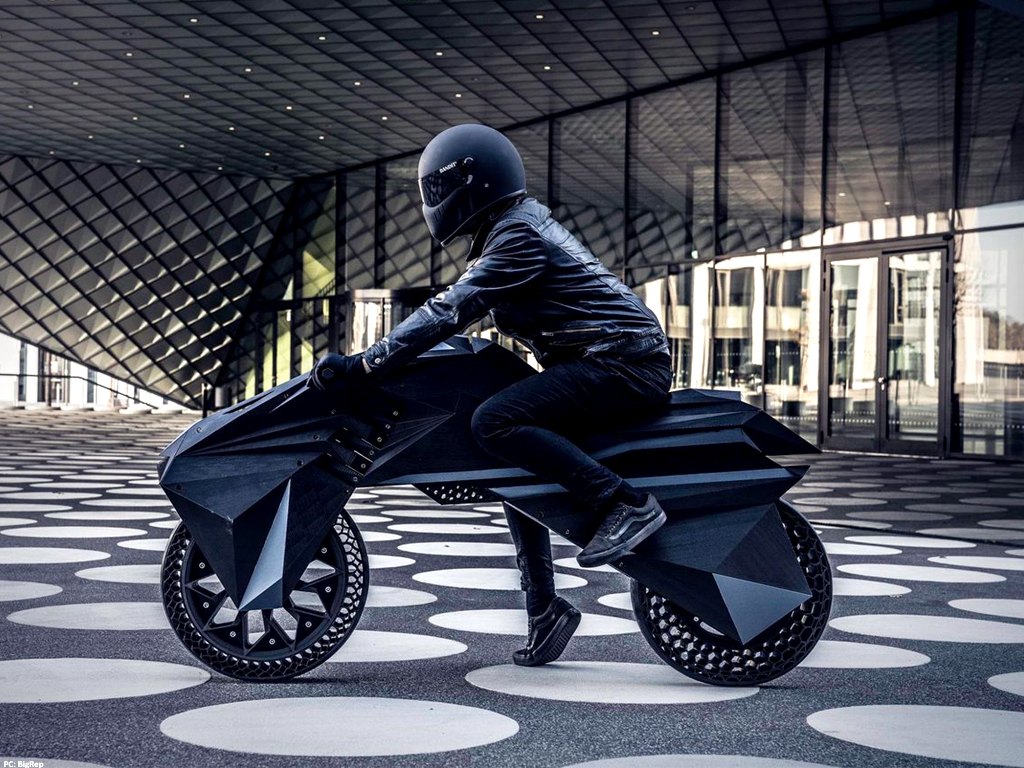 Cette moto électrique a été (presque) entièrement imprimée en 3D