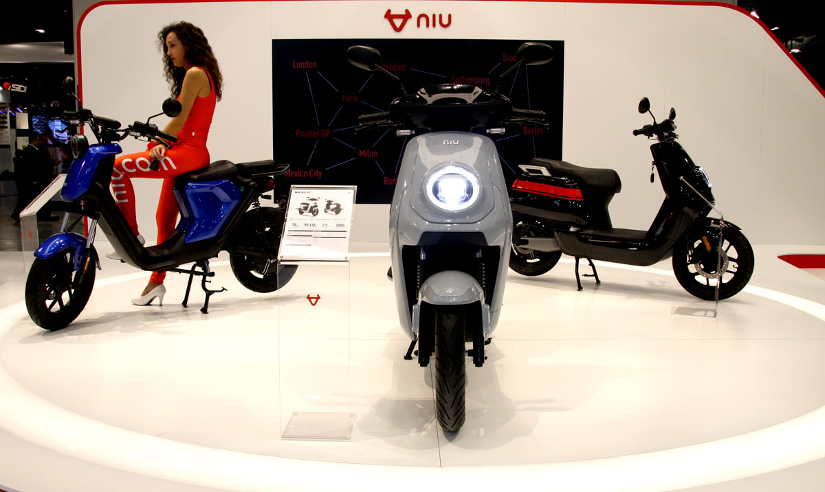 Scooters électriques Niu à EICMA : des nouveautés et une gamme 2020 renommée