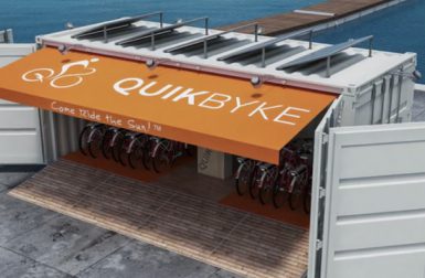 QuikByke – Un container transformé en vélo-station électrique