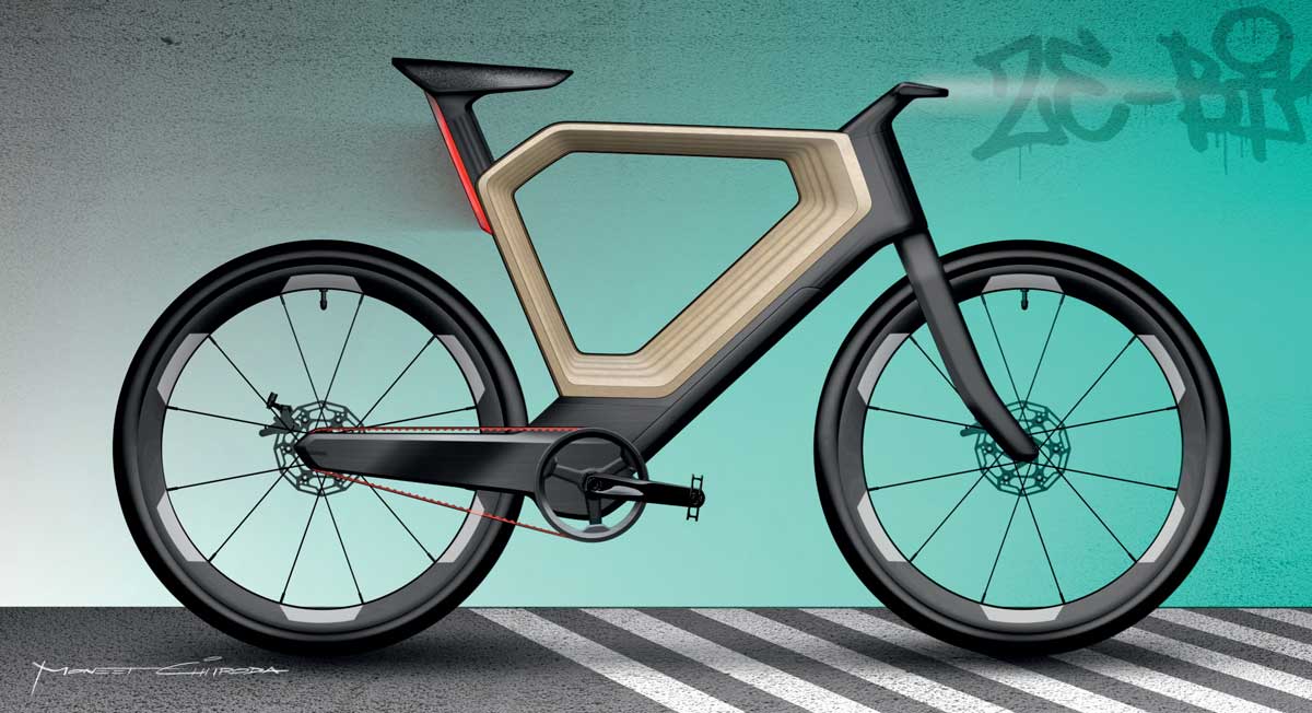 Renault présente un vélo électrique en bois