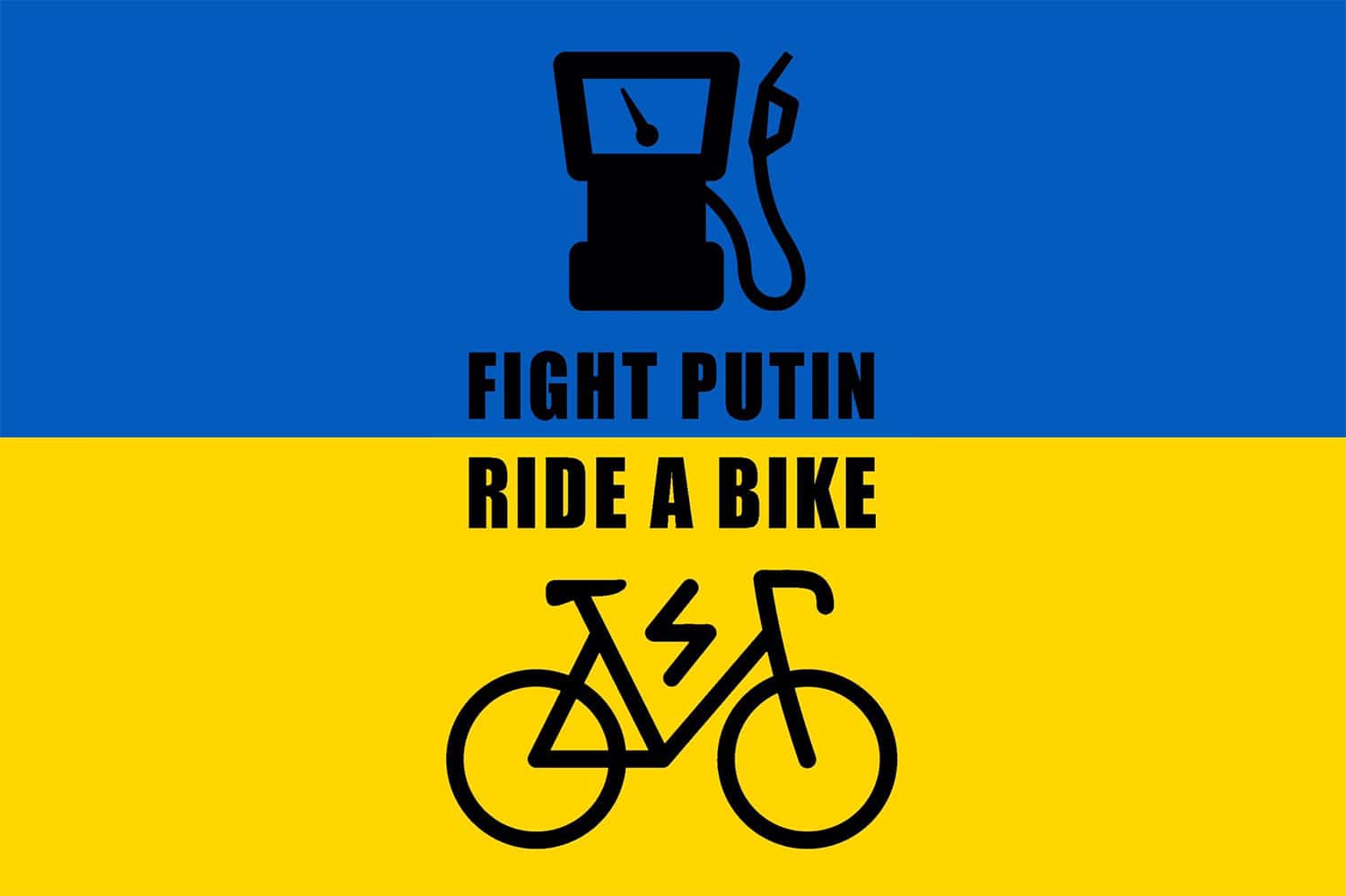 « Combattez Poutine, faites du vélo » : le slogan devenu viral