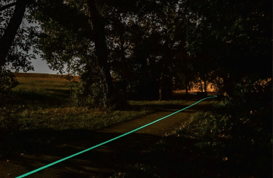 Cette étonnante piste cyclable brille dans le noir